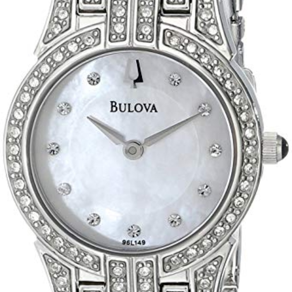 Bulova Crystal Round Womens Watch